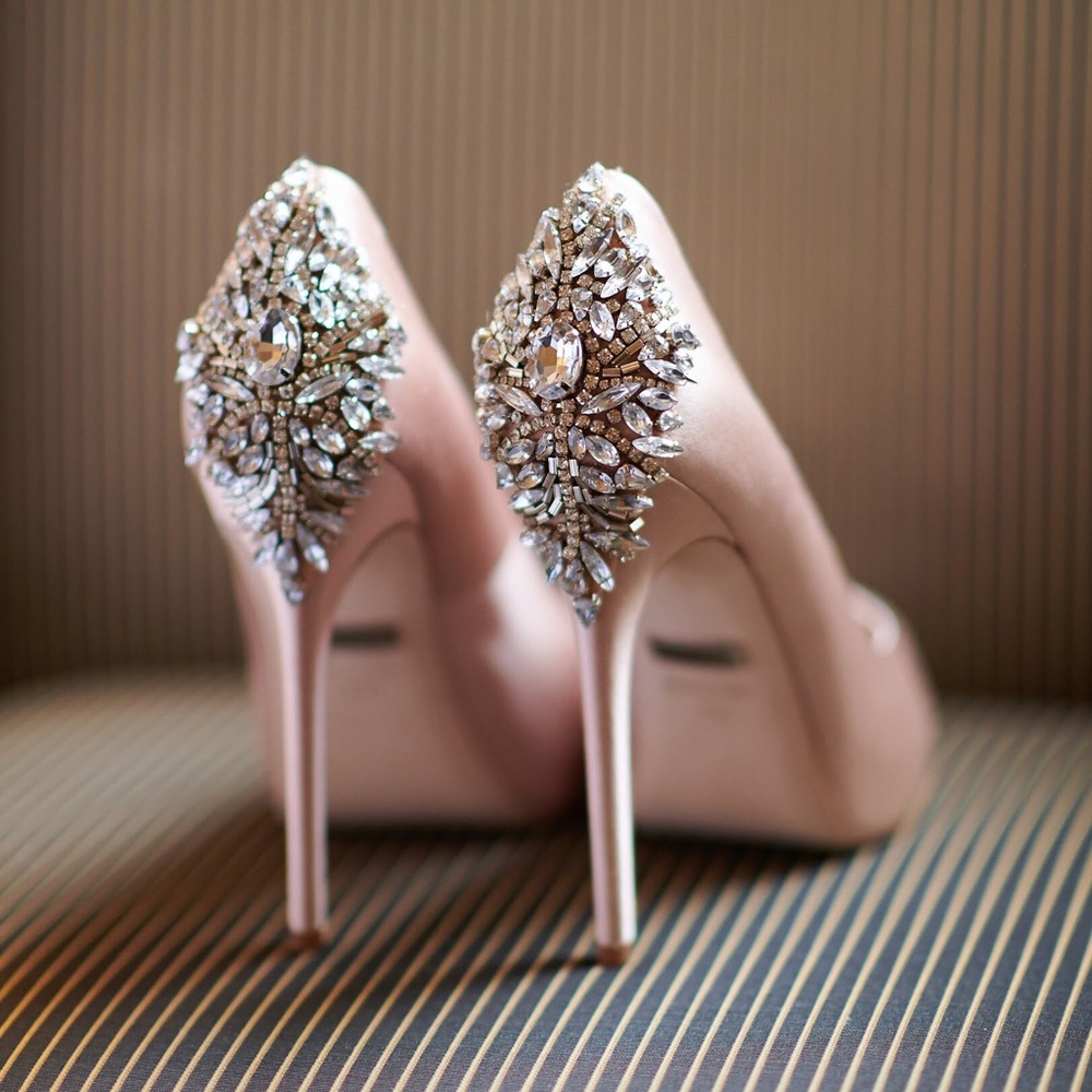 Kiara Crystal Back, Open Toe Pump